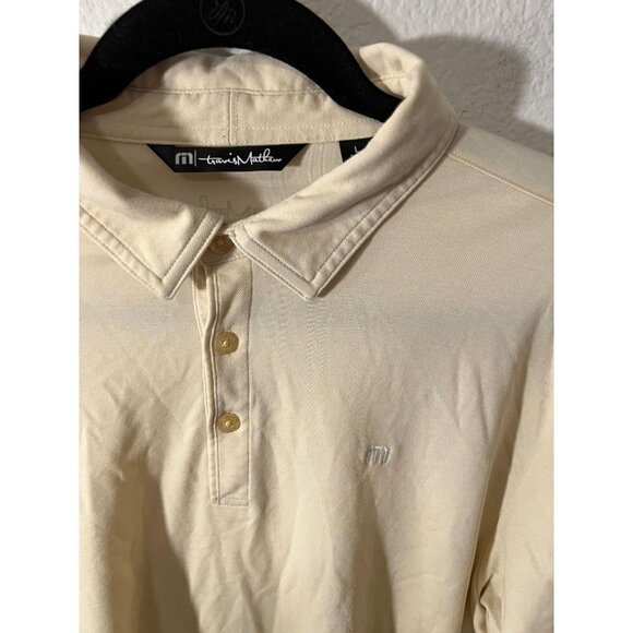 Travis Mathew yellow polo size large - Picture 2 of 4
